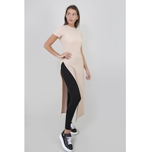 Alexandergardı Kadın Derin Yırtmaçlı Tunik (B21-701600) Açık Mavi