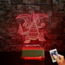 Doğumgünü Hediyesi Isimli Gece Lambası Ejderha Led Gece Lambası