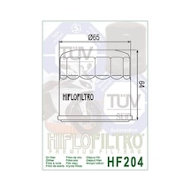 Hiflo Hf204 2026 Triumph Tiger 1200 Gt Explorer Uyumlu Yağ Filtresi