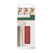 10 Parçalı Zımpara Kağıdı Seti Farklı Malzemeler İçin, 93 X 230 Mm, Granülasyon 60/120/180