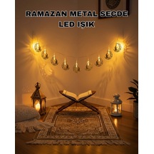 Hubrendy Tekno Ay Ve Secde Tasarımlı Sıcak Beyaz Led Ramazan Işığı