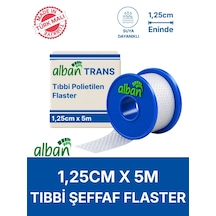 Pe 1,25cm X 5m Şeffaf Perforeli Flaster. Hipoalerjenik, Nefes Alabilen, Cilde Dost, Suya Dayanıklı