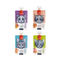 Wanpy 4 Çeşit Kedi Et Ezmesi 90gr X 4 Adet