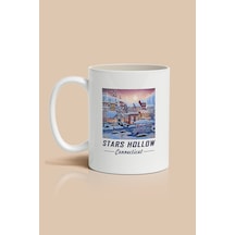 Stars Hollow Baskılı Kupa Bardak Beyaz
