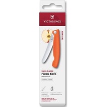 Victorinox 6.7839.fc1 Swiss Classic 11cm Katlanır Piknik Bıçağı, Turuncu Renkli