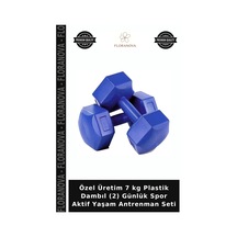Özel Üretim 7 Kg Plastik Dambıl 2 Günlük Spor Aktif Yaşam Antrenman Seti Diğer
