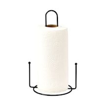 Edora Home Siyah Misketli Kağıt Rulo Havluluk, Ergonomik Dik Havluluk - Metal Paslanmaz Siyah