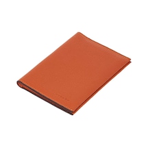 Tergan Turuncu Deri Unisex Pasaportluk - S1ps00001657-j35 Turuncu