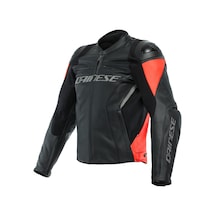 Dainese Racing 4 Deri Ceket Kırmızı - Siyah