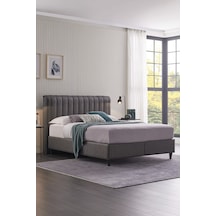 Yataş Bedding Lento Tek Kişilik Baz-Somni Başlık 120x200 Siyah 2'li Set