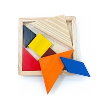 Ahşap Tangram Zeka Oyunu- 7 Parça Ahşap Zeka Oyunu