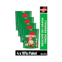 Nescafe 3ü1 Arada Fındık Aromalı Çözünebilir Kahve 17g 10'lu Paket 10x4 Diğer