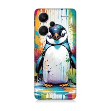 Xiaomi Redmi Note 13 Pro Plus Uyumlu Sevimli Penguen Desenli Silikon Kılıf