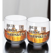 Bk Gift Kişiye Özel İsimli Dtf But First Whiskey Tasarımlı İkili Storsınt Viski Kadeh Seti, Arkadaşa Hediye, Sevgiliye Hediye Kobitmeyencom30423 Bk Gi