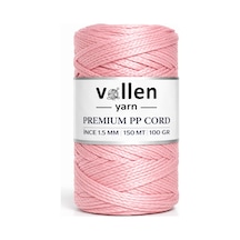 1.5mm-150mt Polyester Makrome Ipi, Supla Ipi, Çanta Ipi, Bileklik Ip,i Makrame,pudra Pembe