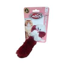 Peluş Kedi Oyuncağı Bordo