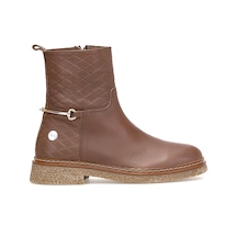 Mammamia D25kb-8585 Kadın Hakiki Deri Klasik Bot Kahverengi Kahverengi