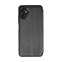 Newface - 94 - Samsung Galaxy Uyumlu A05 Kılıf Flip Cover - Csmo-tex - - Siyah Sıyah