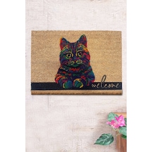 Co Co Kons 40x60 cm Doğal Ko ko Kıl paspas,Hindistan Naturel Kapı Önü Paspası