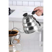 Morponi Barista Kettle 1200 Mı 3. Nesil Kahve Filtre Kahve Demleme İbriği Drip Kettle Gümüş
