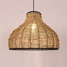 Beren Doğal 40x30 Cm. Deniz Sazı Avize Bej