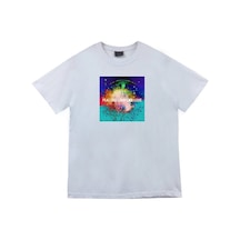 Stoned&Fame Unisex Beyaz Placebo Baskılı T-shirt Beyaz