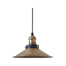 Dylight Retro Rustik Eskitme Kaplama Dekoratif Rustik Tekli Sarkıt Avize Çap:23 Cm Beyaz