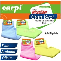 Mikrofiber Baklava Desen Cam Bezi 40x40