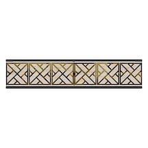 Tda1238atg - Arex120 Duvara Montaj Tv Stand, Tv Rafı, Tv Sehpası Antrasit - Traverten - Gold 120cm