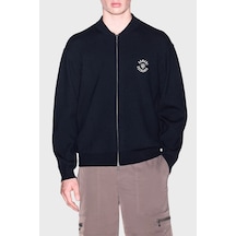 Armani Exchange Yün Karışımlı Regular Fit Yuvarlak Yaka Hırka Erkek Hırka Xm002864 Af14007 Ub101 Lacivert