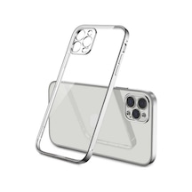 Apple Uyumlu iPhone 12 Pro Max Kılıf Zore Gbox Kapak-Gümüş