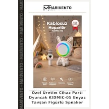 Özel Üretim Cihaz Parti Oyuncak Kıdmıc-05 Beyaz Tavşan Figürlü Speaker