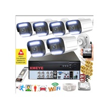 6 Lı Araç İnsan Yüz Tanımalı Hareket Algılayan 5 Mp Lens 12 Warm Led Gece Renkli Kamera Seti 3312w