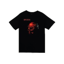 Sepultura Baskılı Unisex %100 Pamuk Siyah T-shirt SIYAH