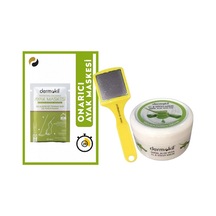 Dermokil Kil & Kenevir Yağlı Ayak Maskesi 35 ML + Aloe Vera Özlü Nemlendirici Krem 220 ML + Plastik Saplı Topuk Rendesi