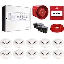 Mavigard Maxlogic 10 Lu Konvansiyonel Yangın Alarm Seti 100 Metre Kablo Dahil
