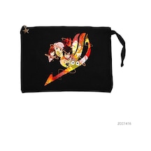 Zepplin Giyim Fair Tail Siyah Clutch Astarlı Cüzdan / El Çantası