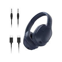 Soundform Surround Bluetooth Kulak Üstü Kulaklık, Gürültü Engelleme, Kablosuz, 60 Saat Çalma Süresi, Yumuşak Kulak Yastıkları, İphone, Galaxy, İpad, Seyahat, Ev, Ofis İçin, Mavi