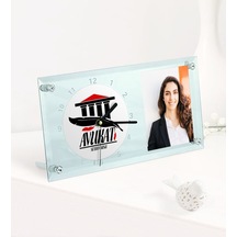 Kişiye Özel Avukat Temalı Masaüstü Cam Saat - 3