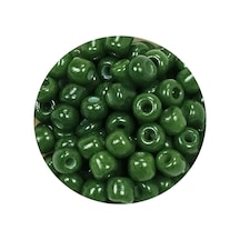 Dökme Cam Kum Boncuk Büyük Boy 6/0 4 Mm - 60 Gram - Koyu Yeşil - Bnc112
