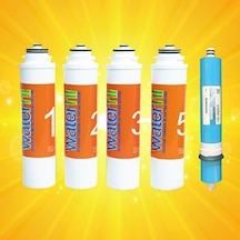 Waterlife Uyumlu Filtre 5 'li Set Waterlife Su Arıtma Filtresi