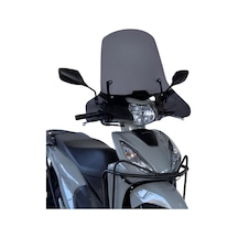 ABV Honda Dio El Korumalı Füme Tur Camı 59x72.5 CM (21-26) + Bağlantı Ekipmanı