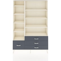 Arges Dolap 9 Raflı 4 Çekmeceli 132x30x195 Aytaşı-aytaşı/ant... Aytaşı