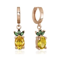 Himarry Gümüş Ananas Figür Meyve Küpe 1.50 CM-Gümüş