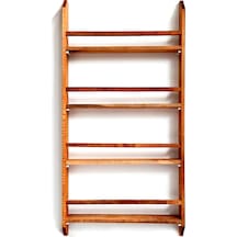 Ahşap Montessori Kitaplık Çocuk Odası Kahverengi Duvar Rafı 50x100 Cm