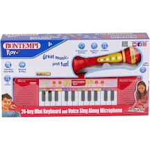 4002120 Elektronik Mikrofonlu Org 24 Tuş Kırmızı -sunman