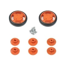 50x11mm Geçmeli Tekerlek Seti Kırmızı