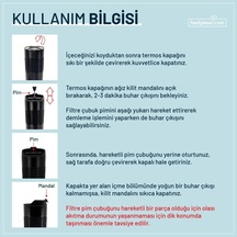 Isme Özel Osmanlı Arma French Press Siyah