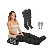 Jianboboxve Bacaklar Ve Karın İçin Lenfatik Drenaj Cihazı, Lenfatik Drenaj Lipedema İçin 6 Odacıklı Profesyonel Bacak Masajı, L/xl 30-240mmhg Ayarlanabilir Basınç