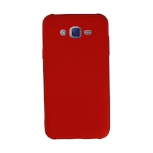 Samsung Uyumlu Galaxy J7 Uyumlu Kılıf Nano İçi Kadife Silikon - Kırmızı